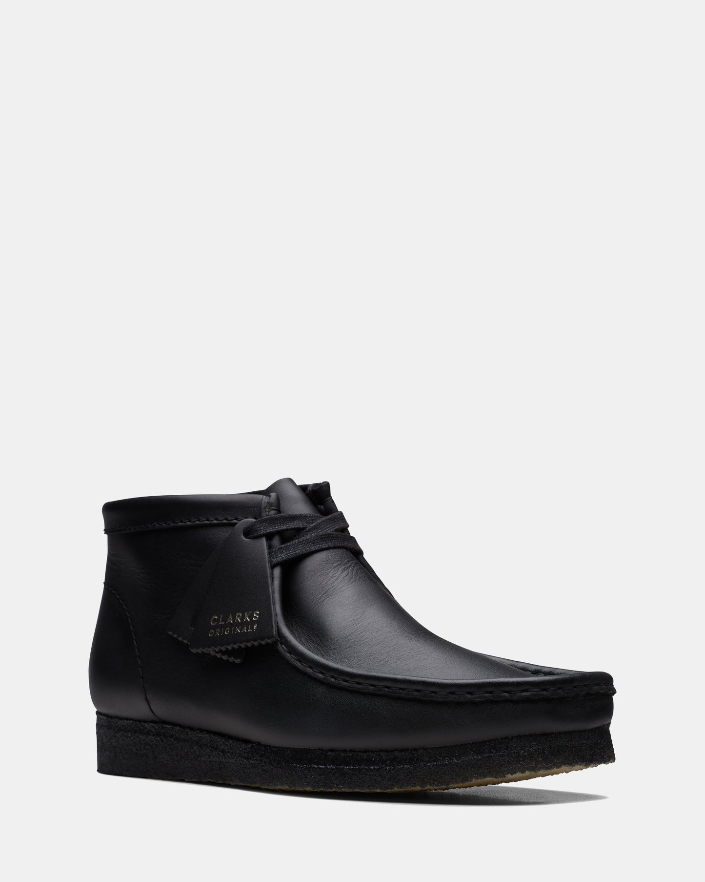 Wallabee Boot (M) Black Leather