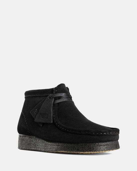 Wallabee Boot. (W) Black Suede